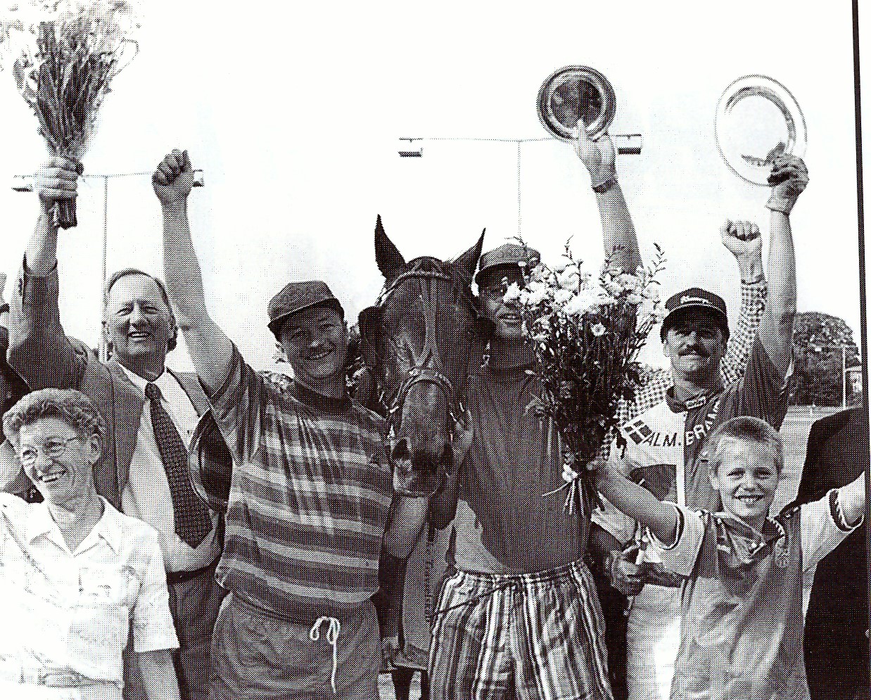 1996 Wee Hjordal fejres Egon Noerlem Henrik Loenborg Foto BS