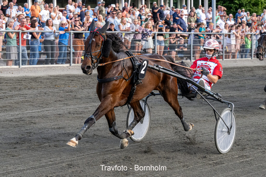 Foxie Hill med Mads Petersen 7 august 2024 Fotograf Torben Ager Travfoto Bornholm TKA 7223