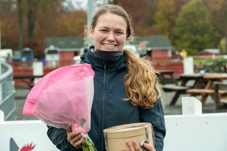rets montehest Winston E M her repr senteret af Michala Haagensen Bornholms Brand Park 7 november 2020 Fotograf Torben Ager Travfoto Bornholm TKA 6419 4