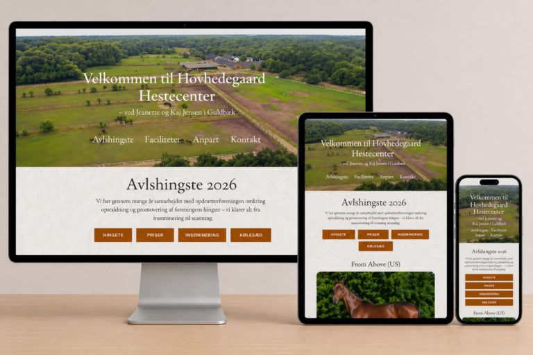Hovhedegaard ny hjemmeside 1