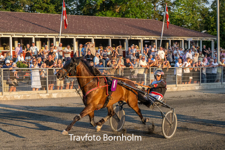 Hazard Hjortsh j med Niels Kristian Hansen 14 juli 2026 Fotograf Torben Ager Travfoto Bornholm TKA 9389