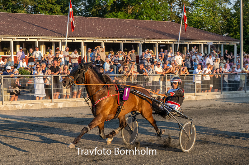 Hazard Hjortsh j med Niels Kristian Hansen 14 juli 2026 Fotograf Torben Ager Travfoto Bornholm TKA 9389